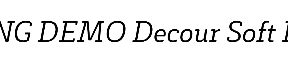  DEMO Decour Soft Italic Regular