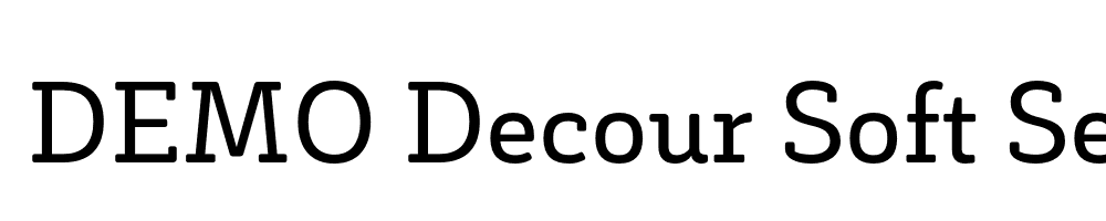  DEMO Decour Soft Semibold Regular