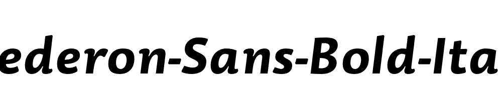 Dederon-Sans-Bold-Italic