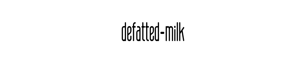 defatted-milk