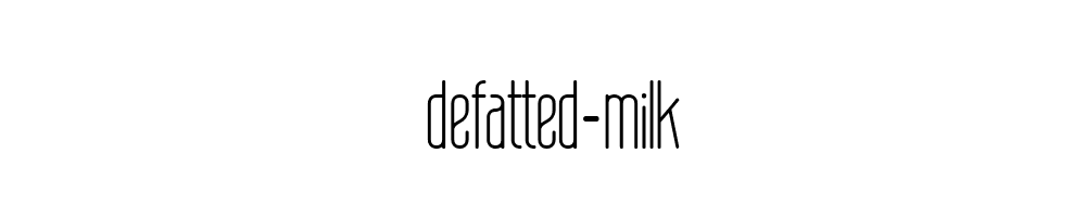 defatted-milk