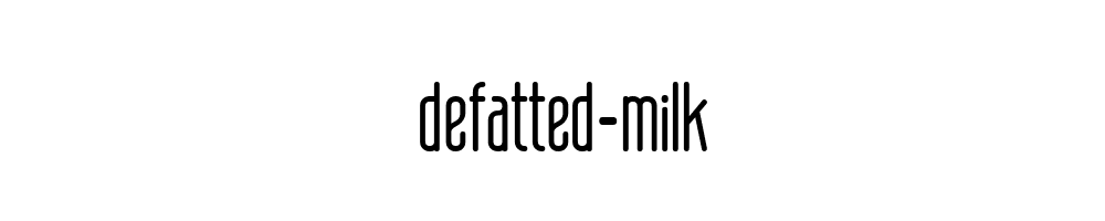 defatted-milk