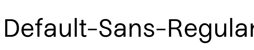 Default-Sans-Regular