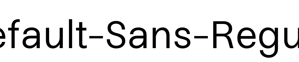 Default Sans Regular