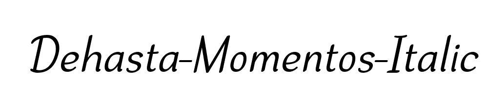 Dehasta-Momentos-Italic