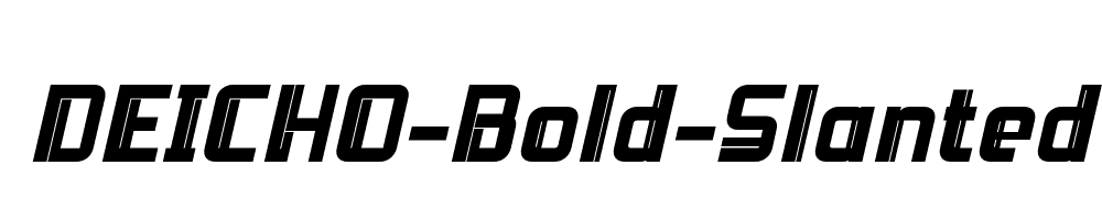 DEICHO-Bold-Slanted