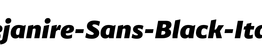 Dejanire-Sans-Black-Italic