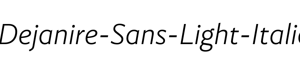 Dejanire-Sans-Light-Italic