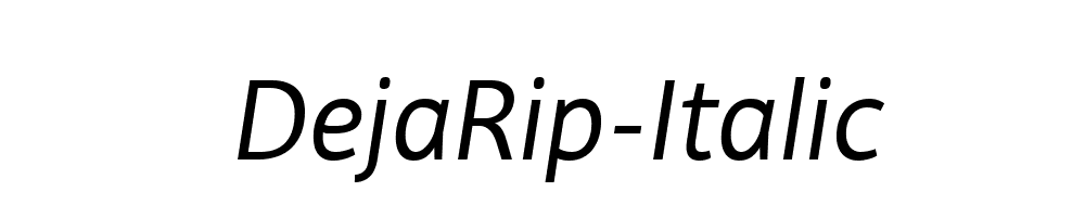 DejaRip-Italic