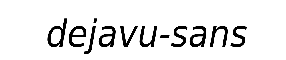 Dejavu Sans