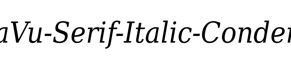 DejaVu-Serif-Italic-Condensed