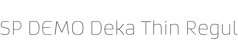 FSP DEMO Deka Thin Regular