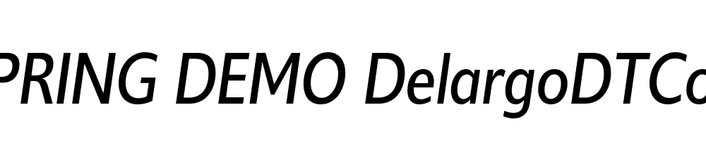  DEMO DelargoDTCond Italic