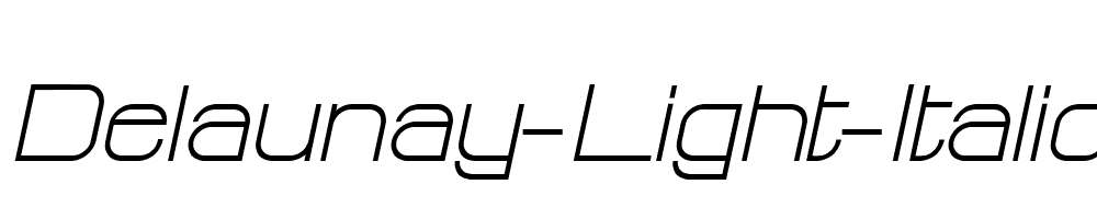 Delaunay-Light-Italic