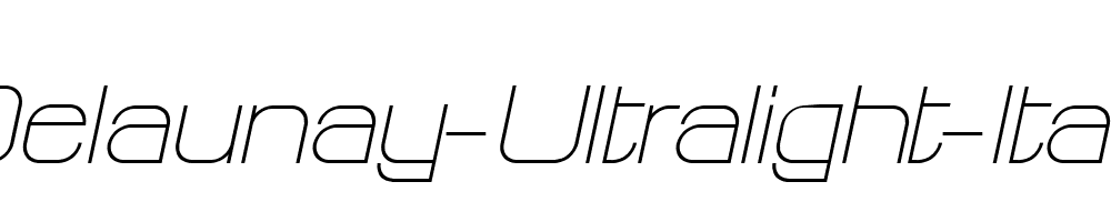 Delaunay-Ultralight-Italic