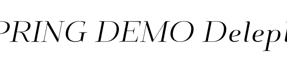  DEMO Deleplace Italic