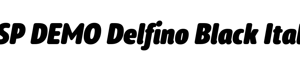 FSP DEMO Delfino Black Italic