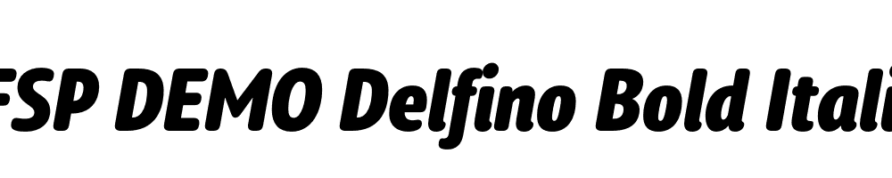 FSP DEMO Delfino Bold Italic