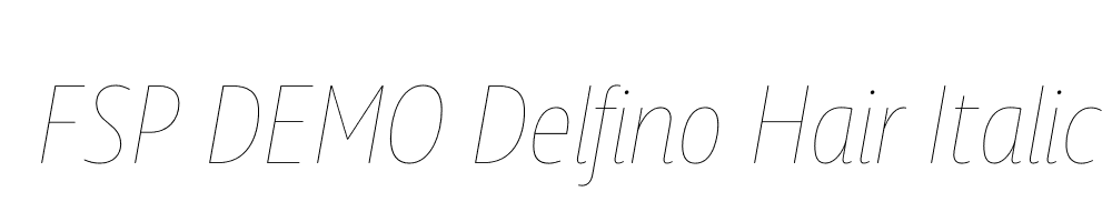 FSP DEMO Delfino Hair Italic