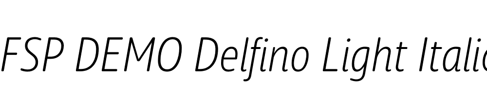 FSP DEMO Delfino Light Italic