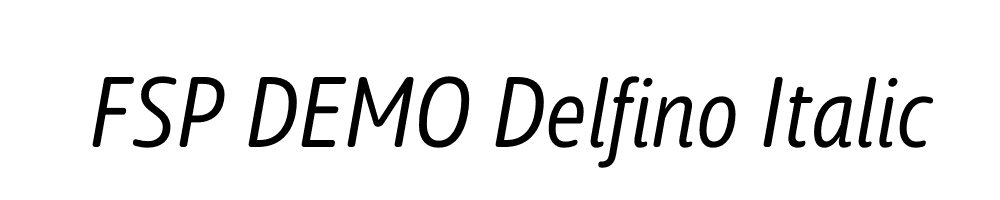 FSP DEMO Delfino Italic