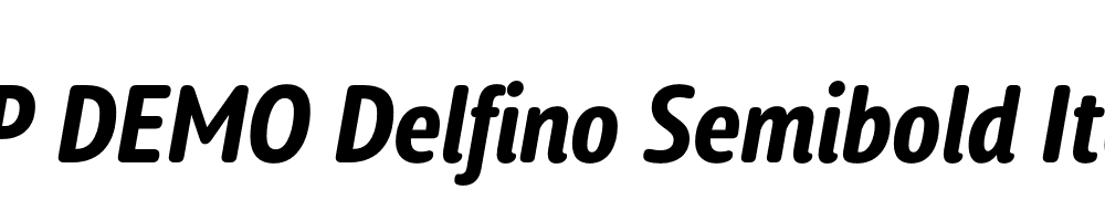 FSP DEMO Delfino Semibold Italic