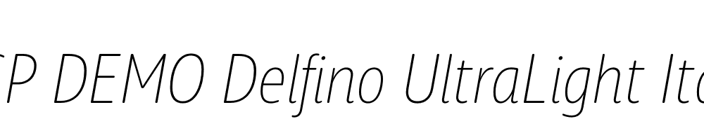 FSP DEMO Delfino UltraLight Italic