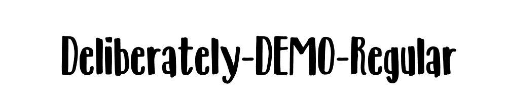 Deliberately-DEMO-Regular