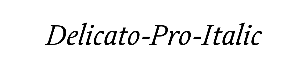 Delicato-Pro-Italic