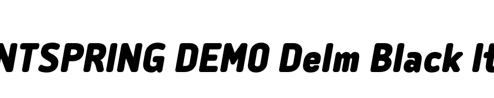  DEMO Delm Black Italic