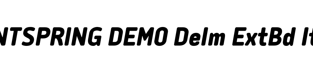  DEMO Delm ExtBd Italic