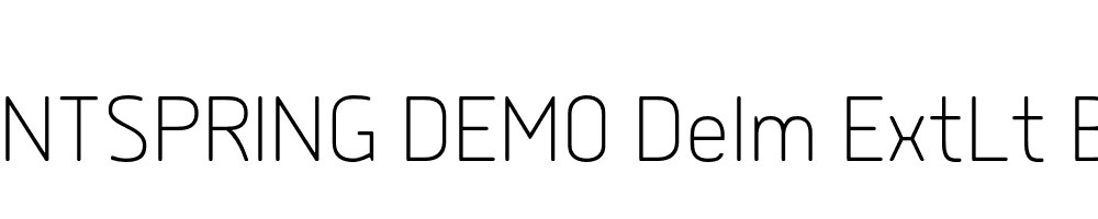  DEMO Delm ExtLt Bold