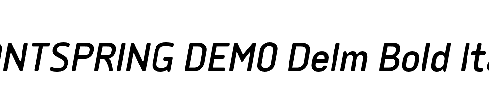  DEMO Delm Bold Italic