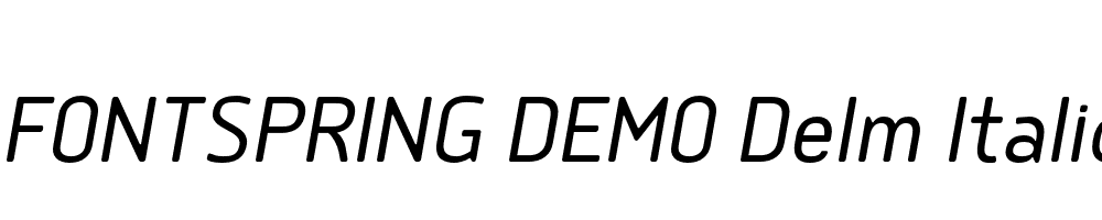  DEMO Delm Italic