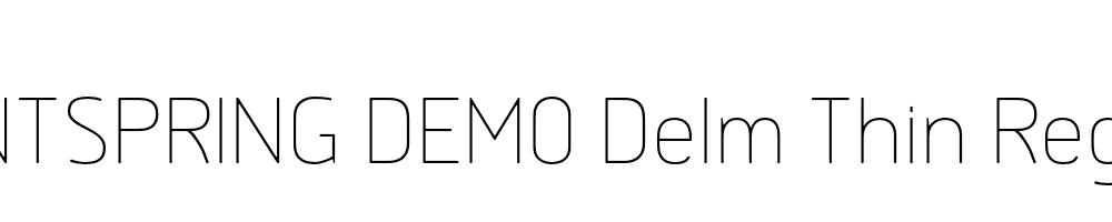  DEMO Delm Thin Regular