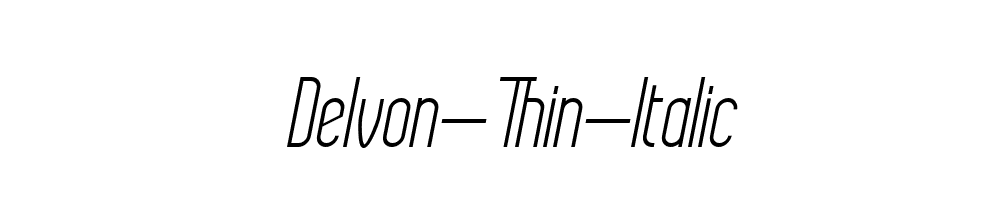 Delvon-Thin-Italic