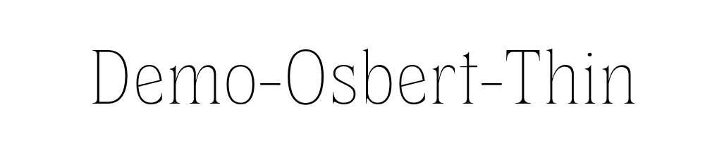 Demo-Osbert-Thin