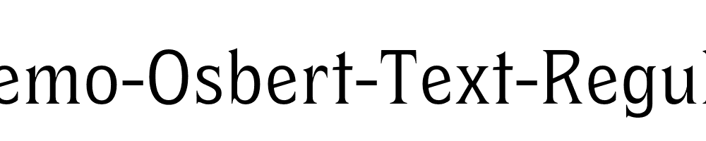 Demo-Osbert-Text-Regular