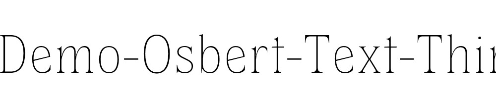 Demo-Osbert-Text-Thin