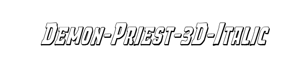 Demon-Priest-3D-Italic