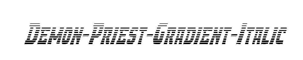 Demon-Priest-Gradient-Italic