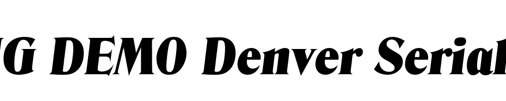  DEMO Denver Serial Black Italic