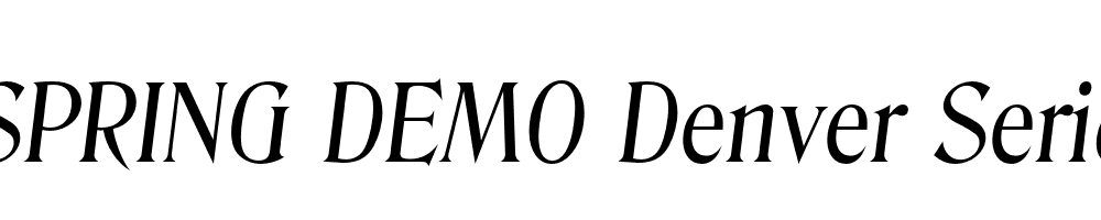  DEMO Denver Serial Italic