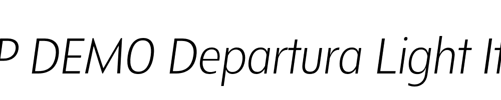 FSP DEMO Departura Light Italic