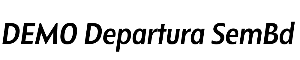 FSP DEMO Departura SemBd Italic