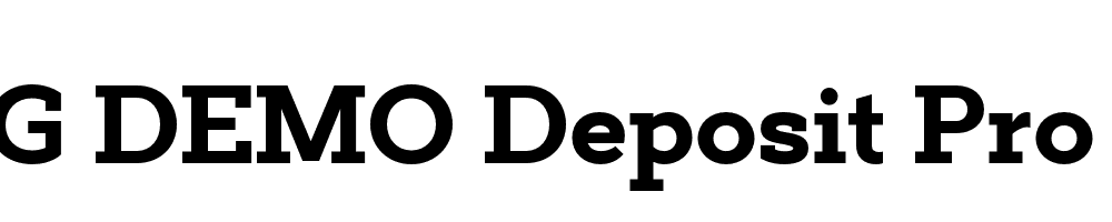  DEMO Deposit Pro ExBd Regular