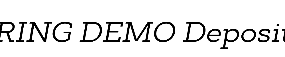  DEMO Deposit Pro Italic