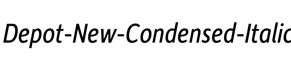 Depot-New-Condensed-Italic