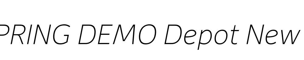  DEMO Depot New Th Italic