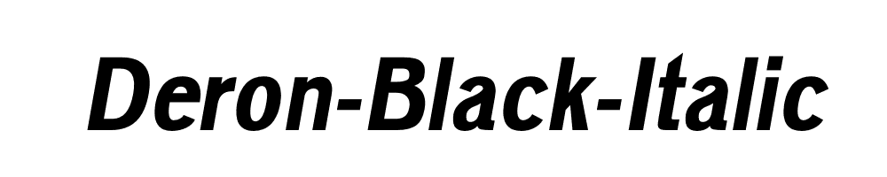 Deron-Black-Italic